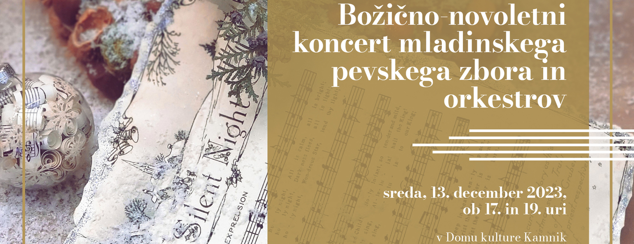 Božično-novoletni koncert mladinskega pevskega zbora in orkestrov Glasbene šole Kamnik