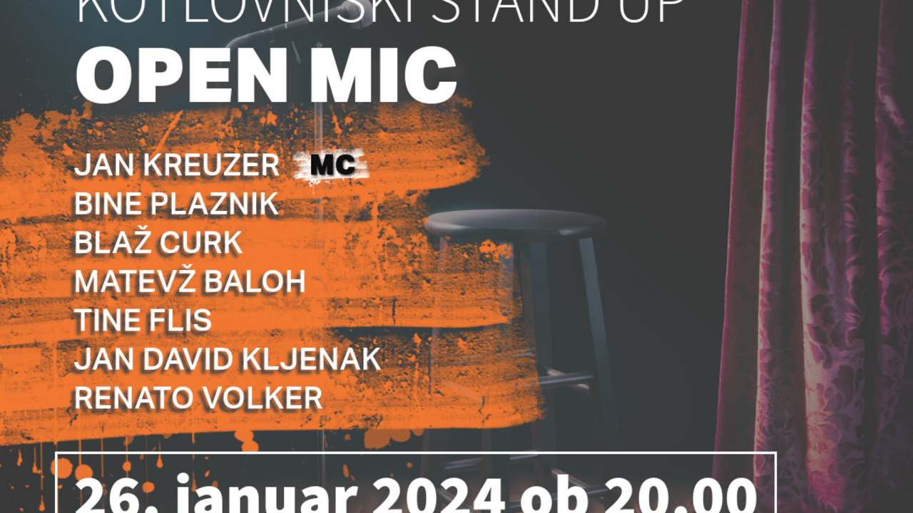 Kotlovniški stand up: Open mic