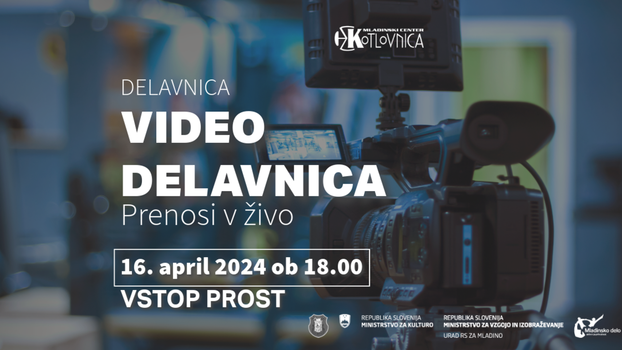 Video delavnica: prenosi v živo